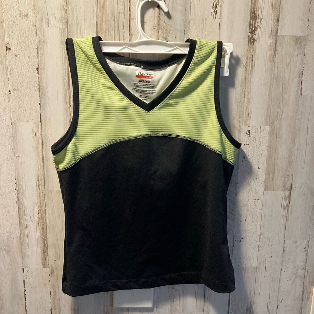 Danskin workout outfit green and black